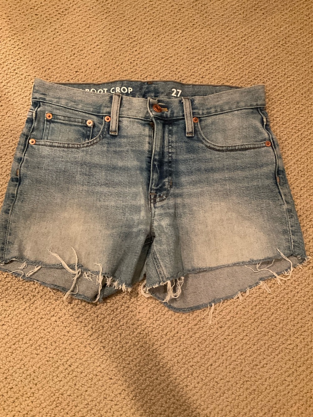 J Crew Light Blue Denim Cutoff Shorts - Women's size 27